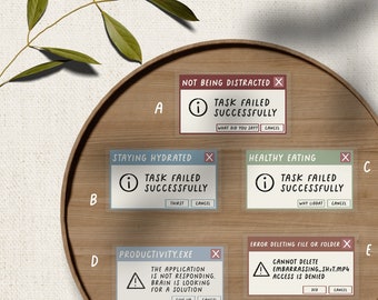 PC エラー 透明ビニール 防水 ノートパソコン ダイカット ステッカー バンドル