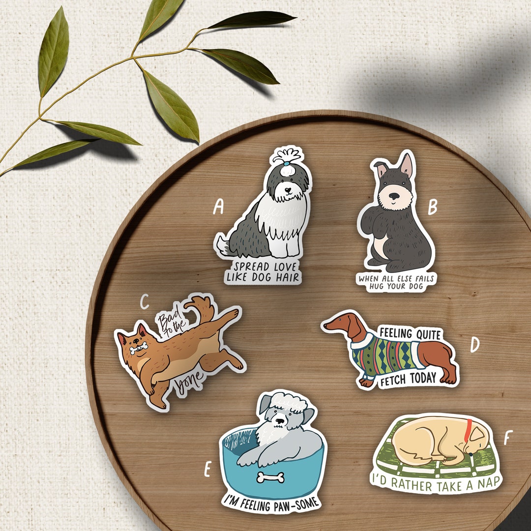 Sassy Dogs Vinyl Waterproof Laptop Die Cut Sticker Bundle - Etsy UK