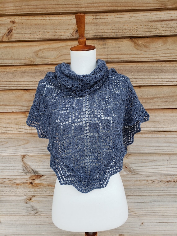 blauwe omslagdoek