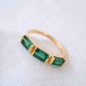 Green Tourmaline hydro Ring * 18k Gold Plated Ring * Statement Ring * handmade * Modern Ring * Boho * Stackable BJR271