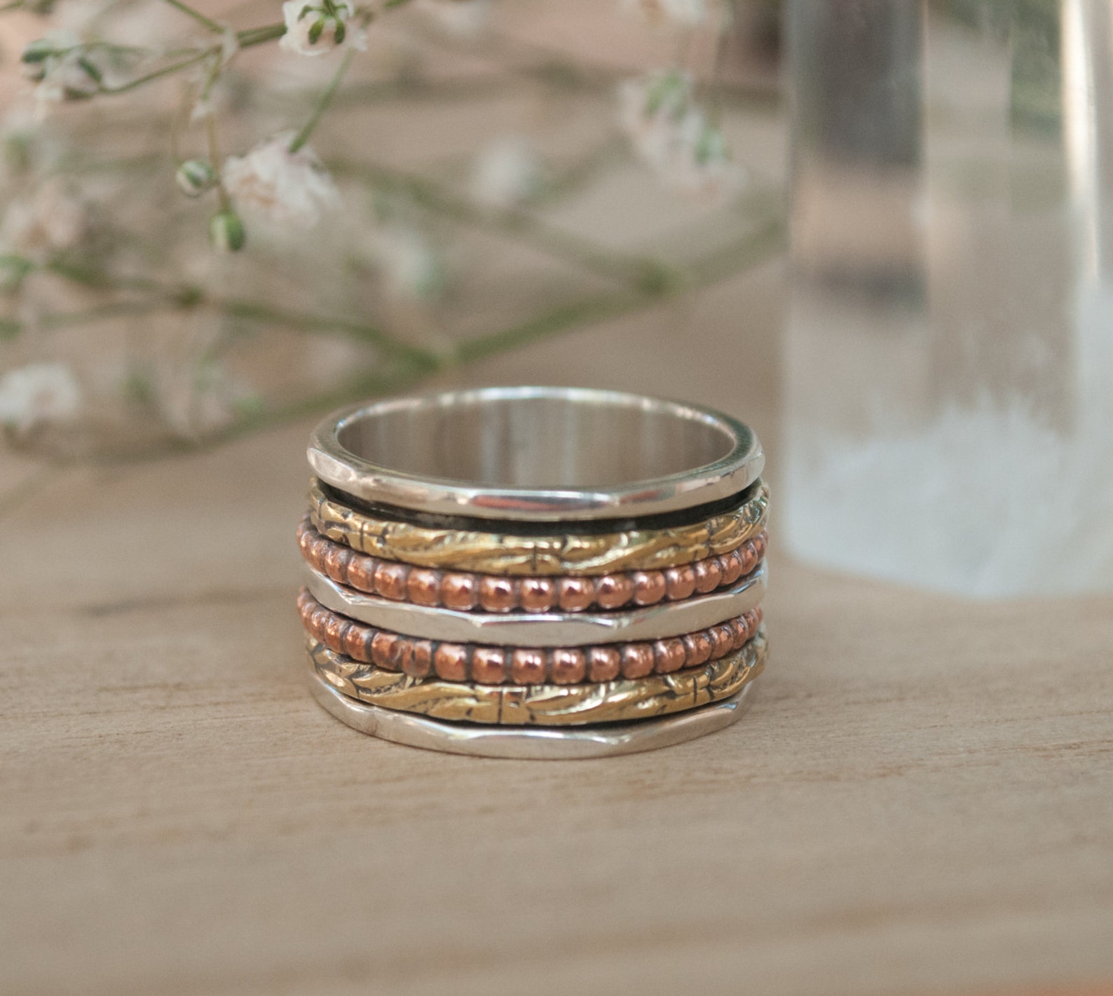 Spinner Ring Meditation Spinning Ring Spin Anxiety Etsy