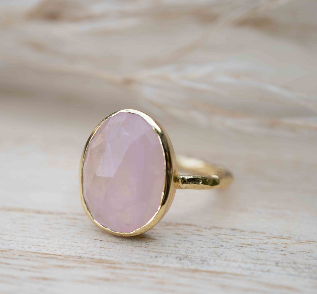 Ring Rozenkwarts – Zilver & Zoet