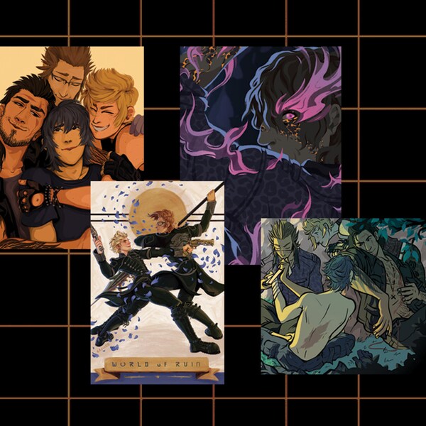 final fantasy xv prints [7.22x11, 8.5x11, 8.5x11.5]