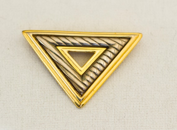 Large Triangle Brooch, Large Brooch, Triangle Broo