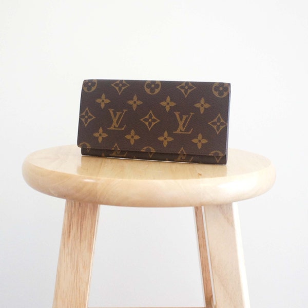 Authentic LOUIS VUITTON Monogram Porte Cartes Credit Yen M61820 Long Wallet Purse Clutch Pouch Vintage YO5861