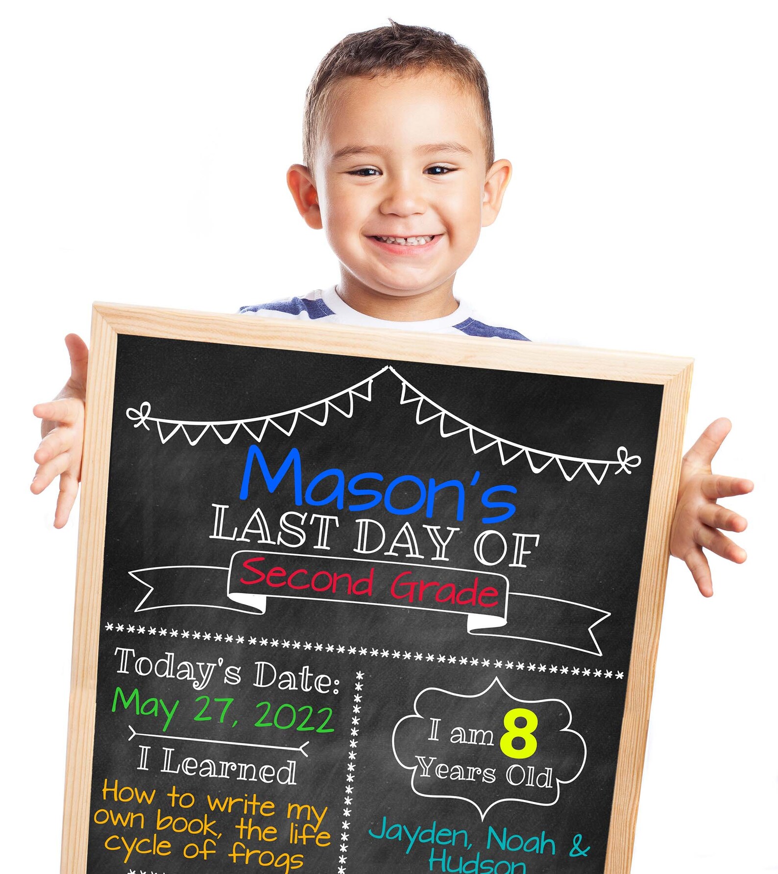 Editable Last Day of School Printable Sign, Any Grade, End of School