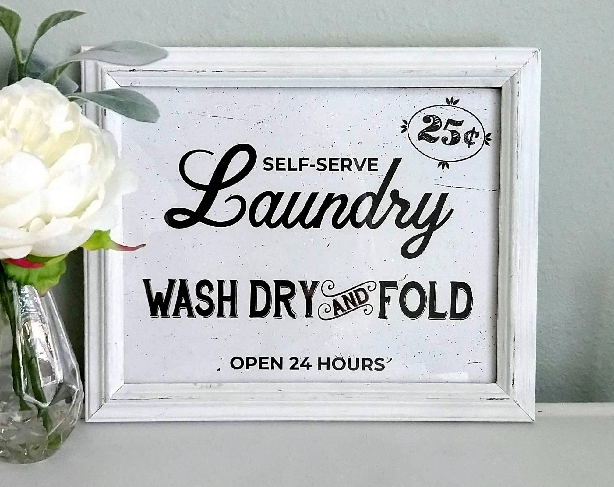 Decoración de la lavandería signo de lavandería imprimible | Etsy