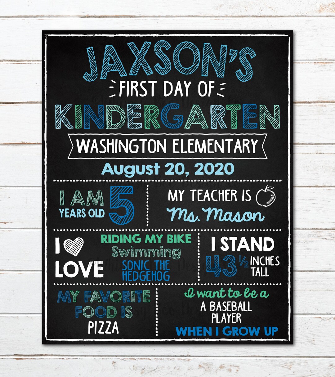First Day of School Sign Boy, First Day of School Chalkboard, Back to ...