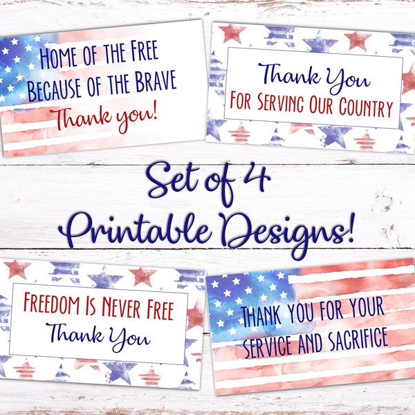 Veterans Day Thank You Cards