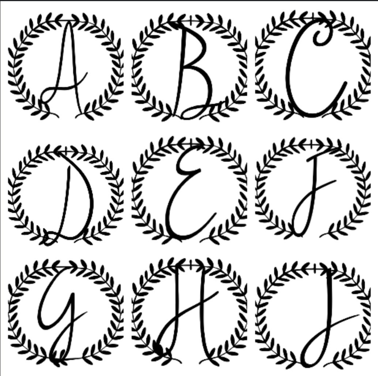 Metal Custom Initials Wall Sign | Etsy