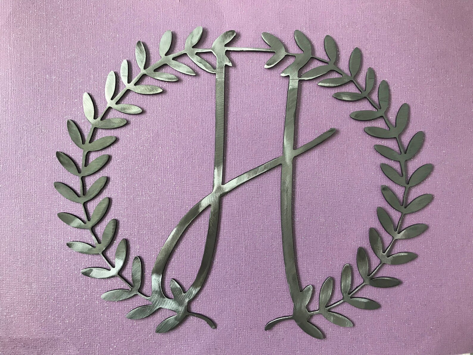 Metal Custom Initials Wall Sign | Etsy