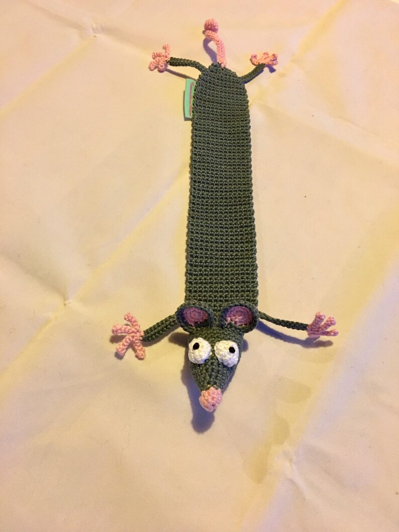 Boekenlegger / bladwijzer van een geplette muis / rat Etsy