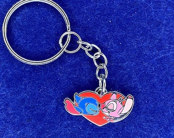 Stitch & Angel Disney Keychain Charm