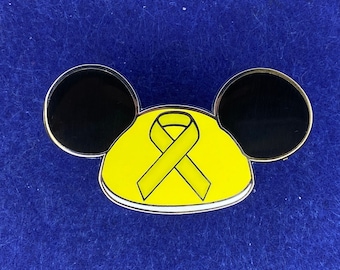 Mickey Ears Cancer & Suicide Awareness Disney Pin