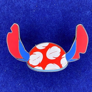 Alfinete de chapéu de fantasia da Disney com orelhas de Lilo e Stitch