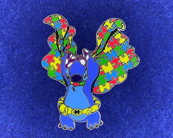 Super Stitch Autism Awareness Disney Fantasy Pin