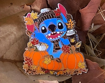 Herbst Herbst Stitch Kürbis Latte Disney Fantasy Pin