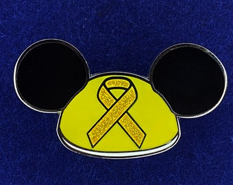 Mickey Ears Childhood Cancer Awareness Disney Pin