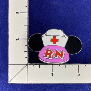 Support RN Mickey and Minnie Ears Disney Fantasy Pin Registered Nurse image 3