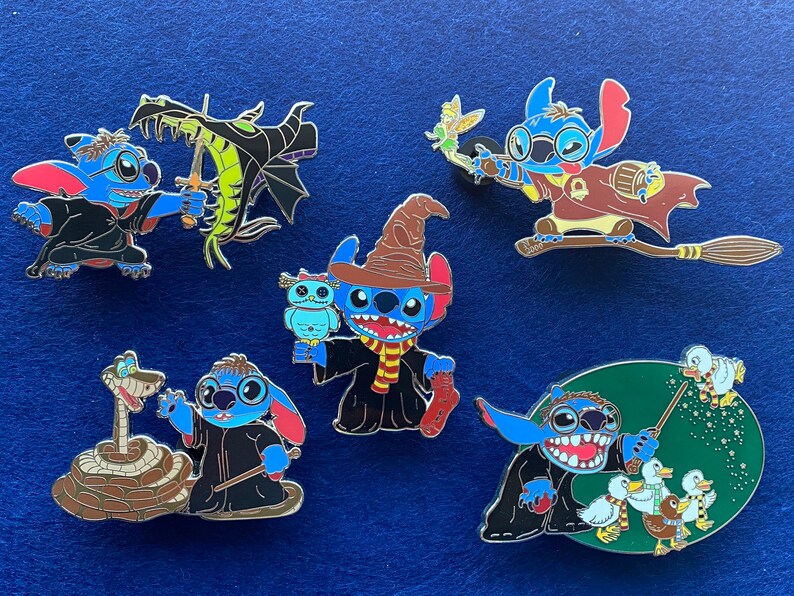 Wizard Stitch Disney Fantasy Pin Etsy