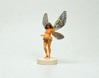 Grace Hand painted Miniature Fairy Figurine: Delicate and Magical Fairy Garden Decor