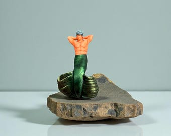 30mm Lanira -  Enchanting Hand Painted Miniature Mermaid Figurine | Ocean-Themed Decor
