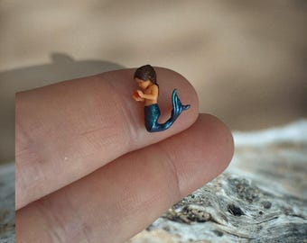30mm Shelby -  Enchanting Hand Painted Miniature Mermaid Figurine | Ocean-Themed Decor