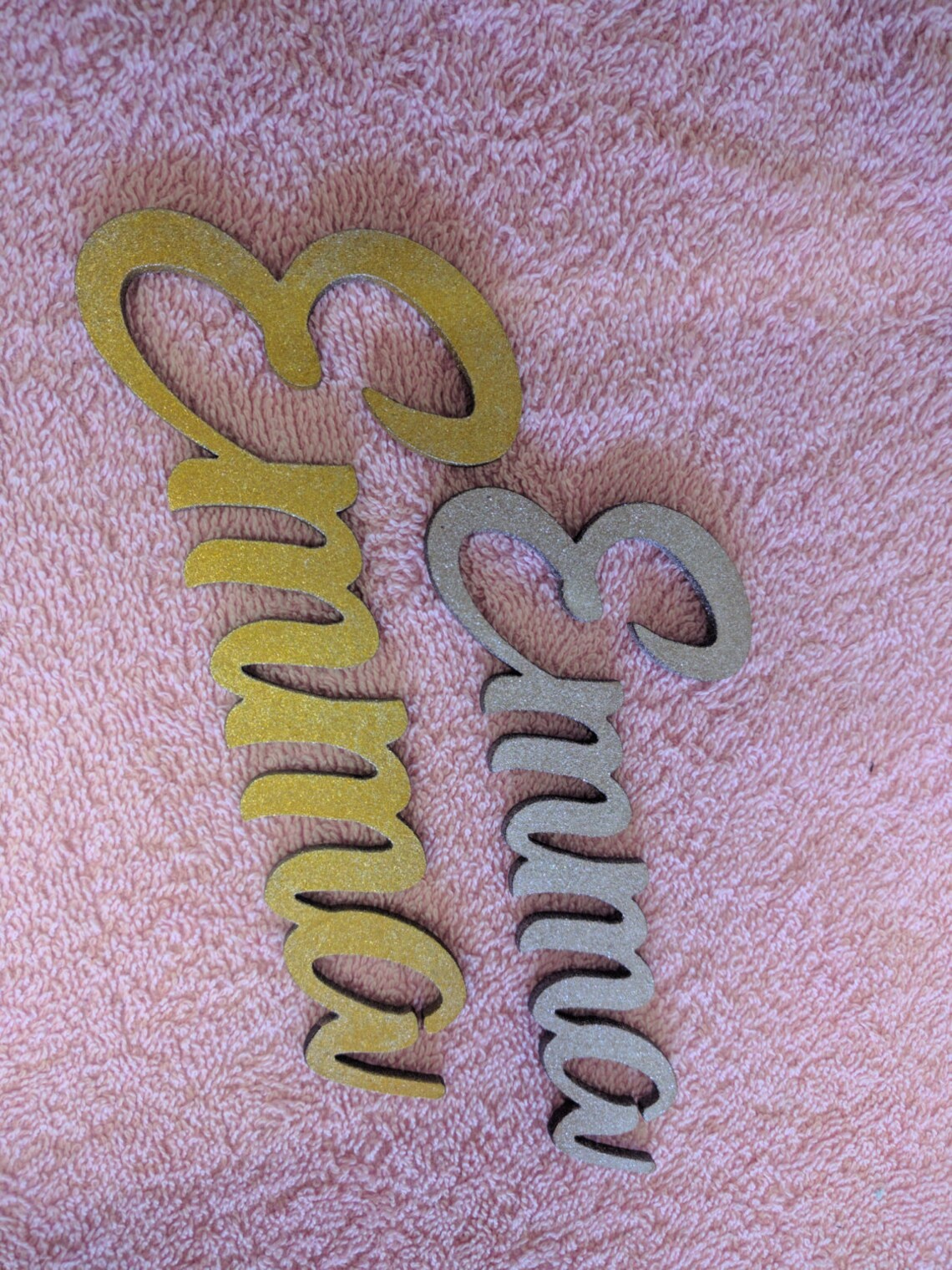 Laser Cut Names Coloured 10 Names Etsy