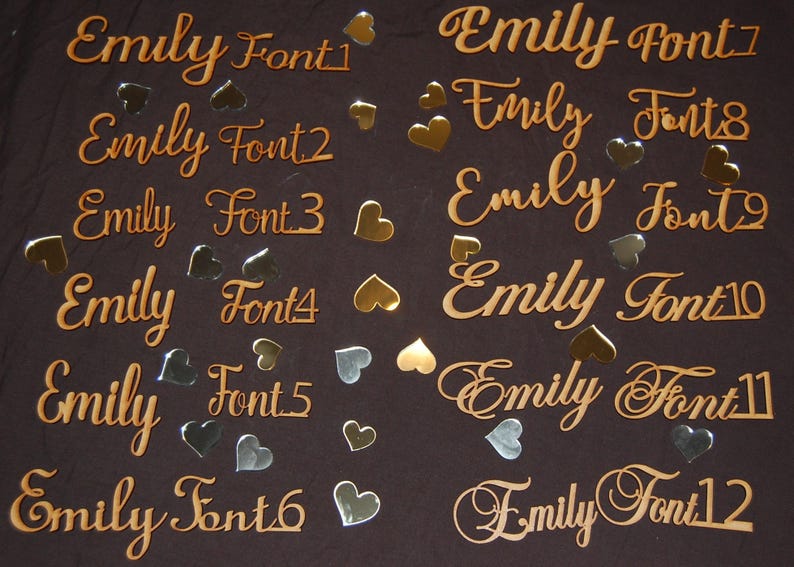 Laser Cut Names Coloured 50 Names Etsy Australia