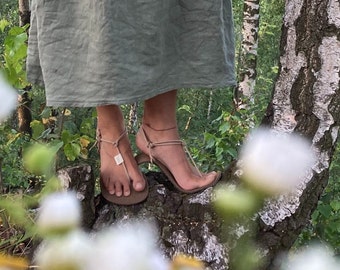 TARA blote voeten SANDALEN / leren blote voeten sandaal / minimalistisch / huarache / tarahumara / flipflops