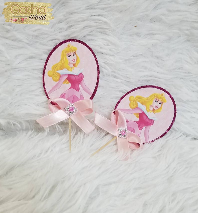 For Parties NEW Disney Princess Theme Character Cupcake Toppers x 24