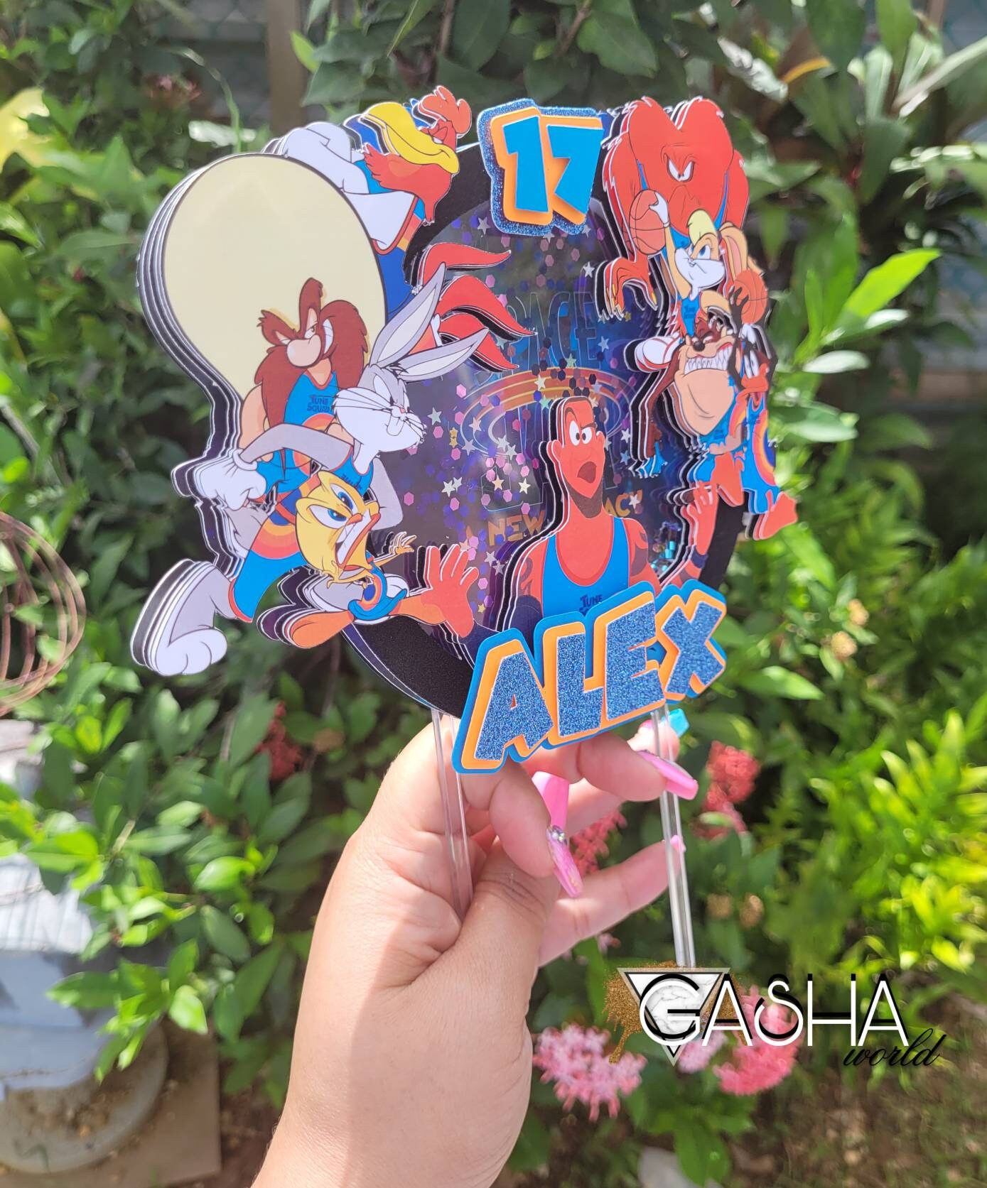 1 pc Space Jam 2 Shaker Cake Topper/ Space Jam 2 Cake Topper/ | Etsy