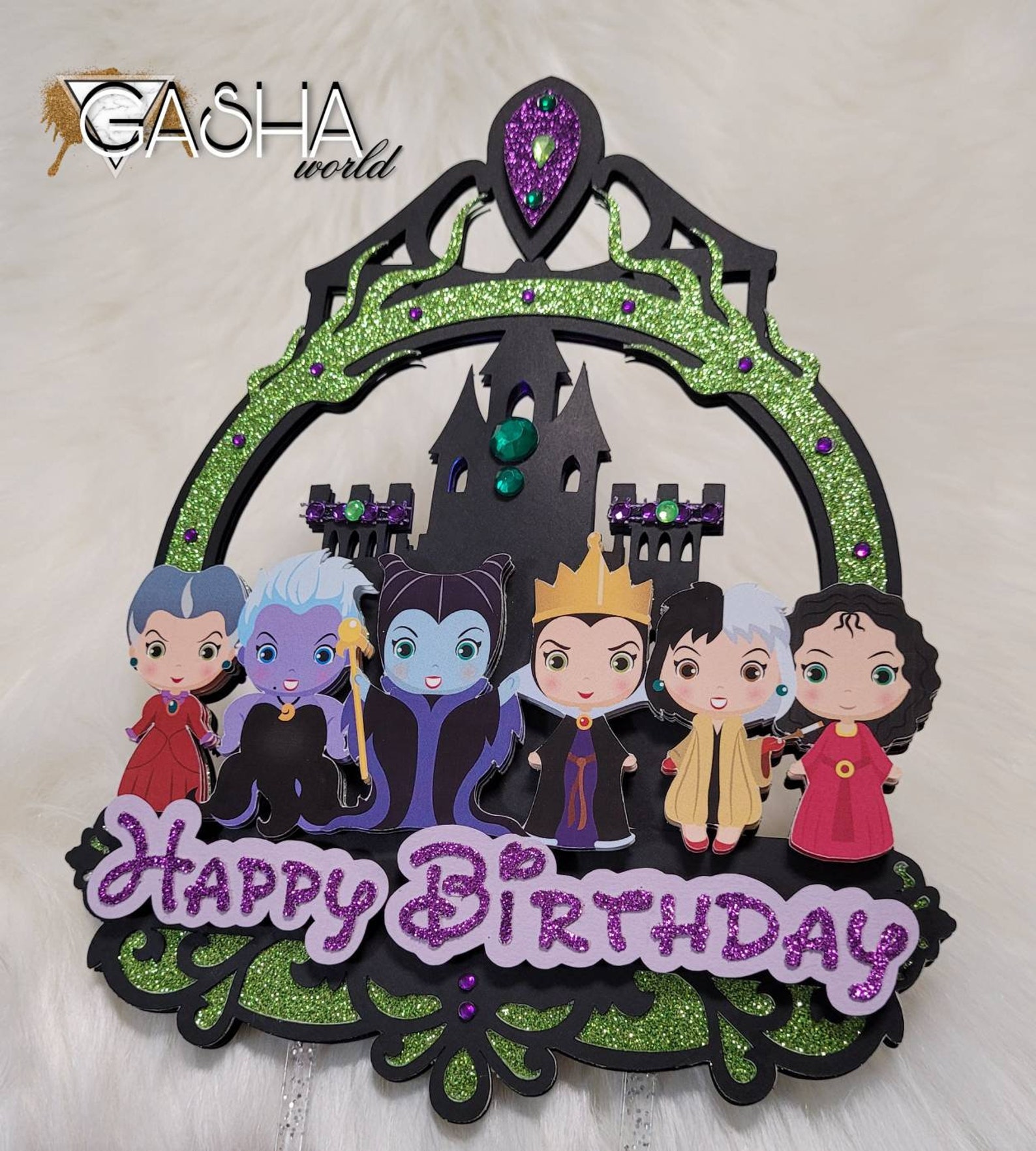 1 pc Villains Cake Topper/ Villains with LED Light Cake Etsy