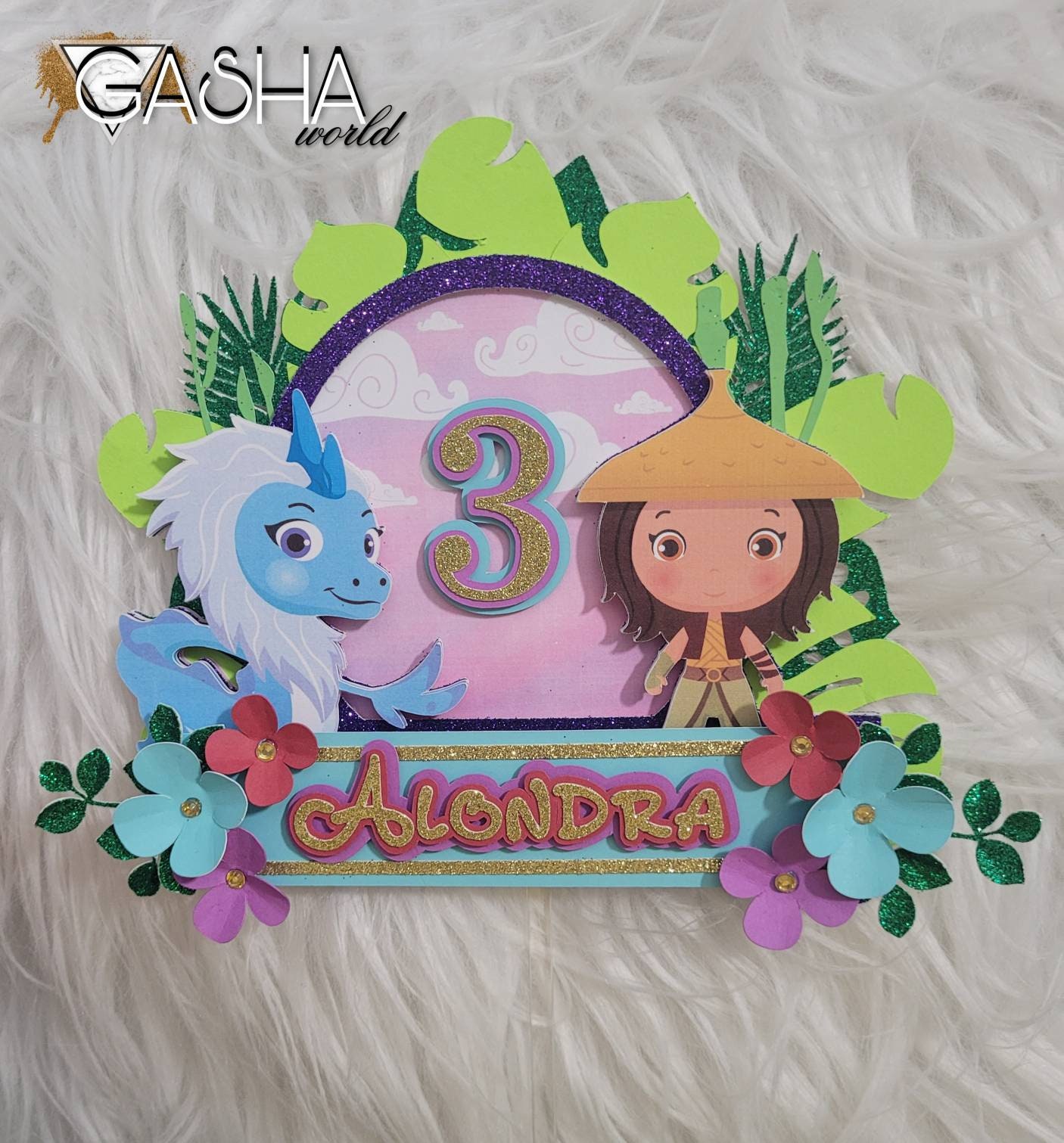 1 pc Raya and the last dragon Cake Topper/ Raya and the last | Etsy