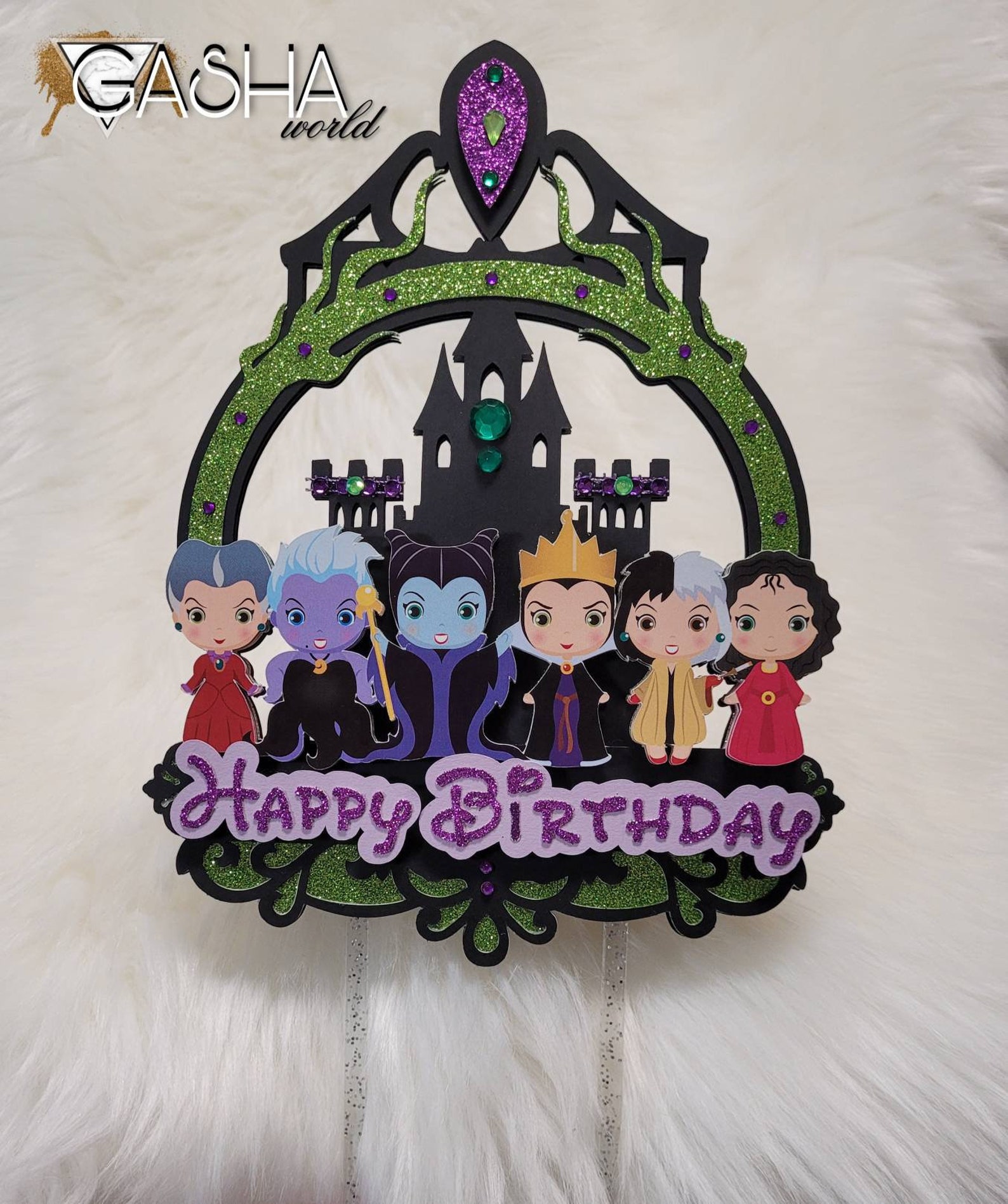 1 pc Villains Cake Topper/ Villains with LED Light Cake Etsy