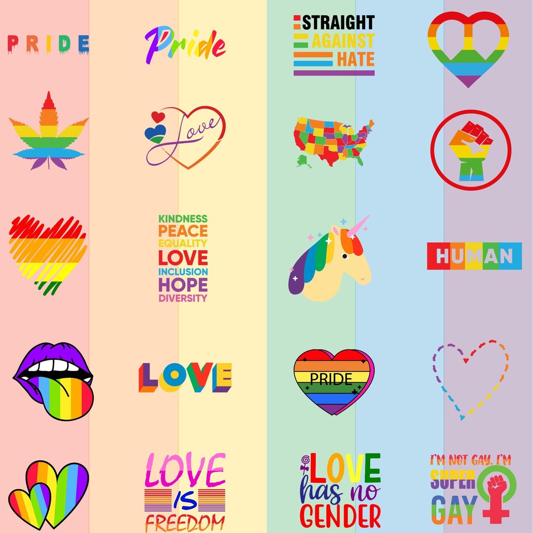 LGBTQ SVG Bundle, LGBT Svg, Pride Svg, Gay Pride Svg, Lgbt Quotes Svg ...