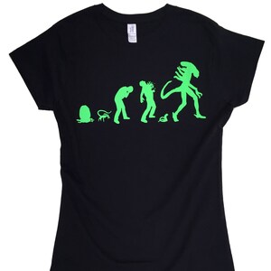 Ladies T-Shirt &gt; ALIEN inspired - Alien Evolution &gt; S - 2XL