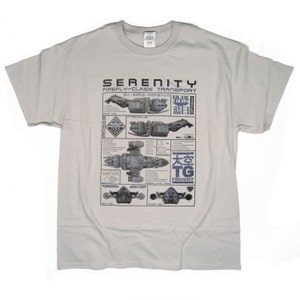 S - 5XL > camiseta inspirada en FIREFLY - Serenity Ship Blueprint
