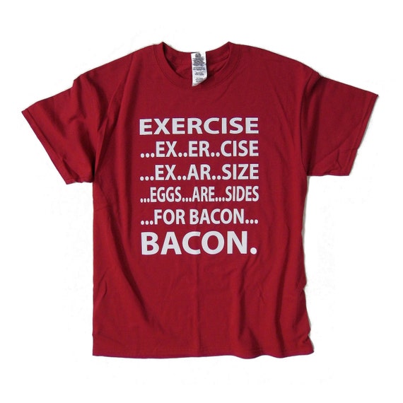 Exercise top bacon shirt