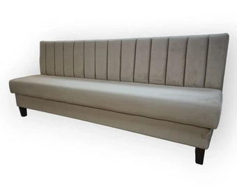 Biscuit Modular fluted Banquette Fitted Bench Booth Seating - Cafe, Kitchen, Bar kitchen seating