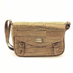 Elegante bolso tipo cartera de corcho con correa de hombro ajustable, bolso bandolera de piel vegana para mujer, idea de regalo única