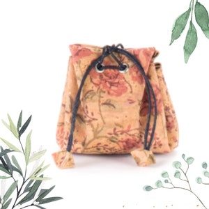 Pochette florale respectueuse de l'environnement pour elle - Cadeau parfait pour une femme élégante et éco-responsable