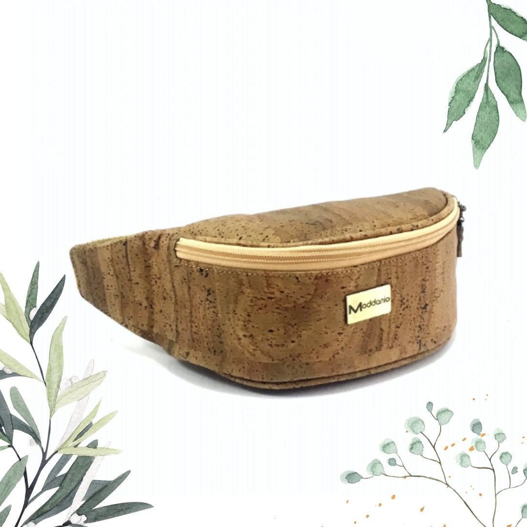 Cork Sling Bag Vegan Leather Bum Bag Vegan Fanny Pack Moon Etsy