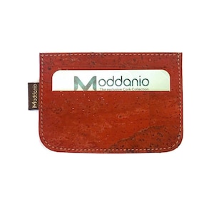 Portefeuille fin et écologique avec porte-cartes - Portefeuille minimaliste pratique et élégant en cuir végétalien - Cadeau parfait pour lui ou elle