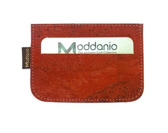 Eco-Friendly Cork Card Holder Wallet: Vegan Slim Design