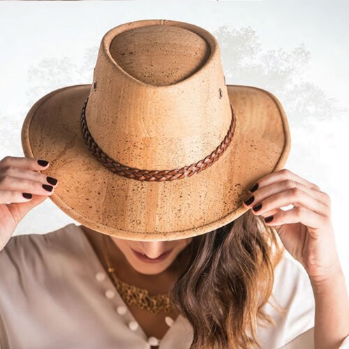 Cork Sun Hat Handmade Women's Cork 