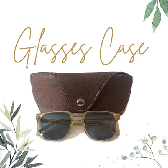 Sunglasses / Glasses Case - Natural Cork ECO-Friendly Natural Cork Sunglasses Box Foldable Triangle  main image 4