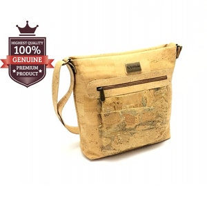 Luxuriöse Vegan Leder Crossbody Bag mit Reißverschlussfächern und verstellbarem Riemen, Geschenk für Frauen