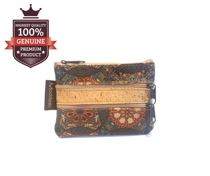 Vegan Wallet Women Small Cork Wallet Women Vegan Womens Wallet Small Purse Mothers Day Gift Patterned Coin Purse Gift for Her