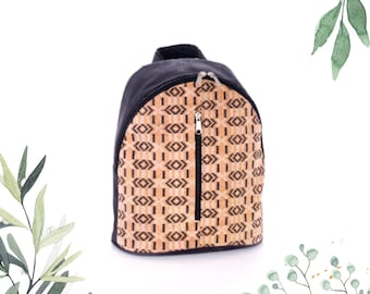 Floral Cork Backpack Purse: Eco-friendly Vegan Bag - Etsy display picture 3